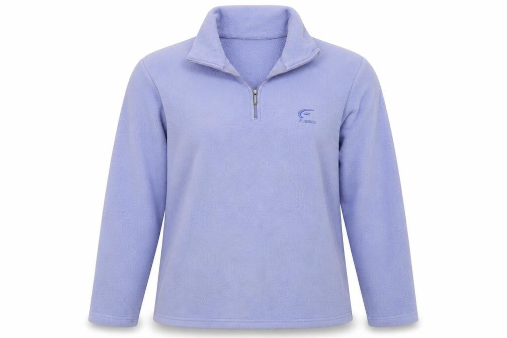 Front view of Fusalp women’s blue jacket, size M, zip
