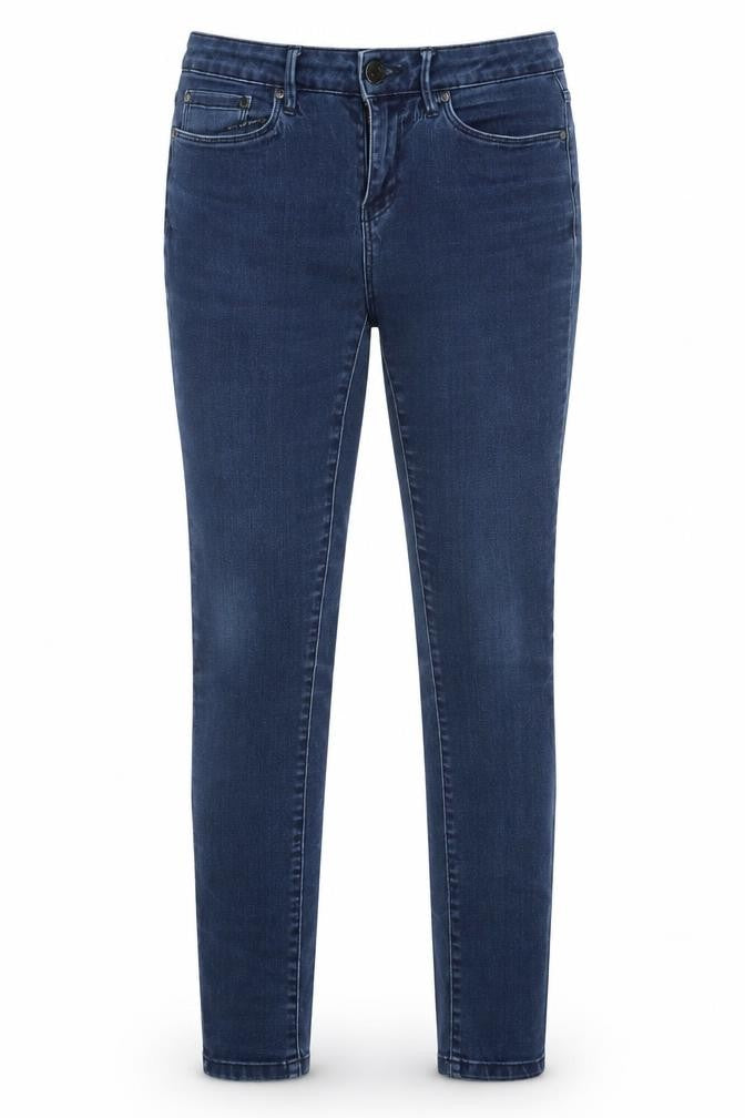 ESMARA Womens Blue  Cotton Skinny Jeans Size 30 in L30 in Regular Button