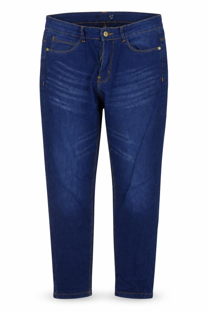 Preworn Womens Blue  Cotton Cropped Jeans Size 30 in L24 in Regular Button