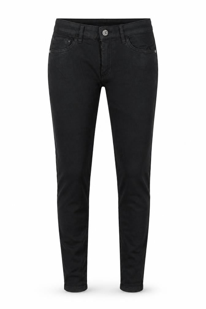 Mango Womens Black Cotton Skinny Jeans Size 8 L27 in Regular Button