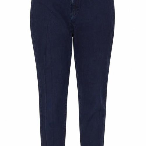 Marks and Spencer Womens Blue  Cotton Skinny Jeans Size 14 L24 in Regular Button