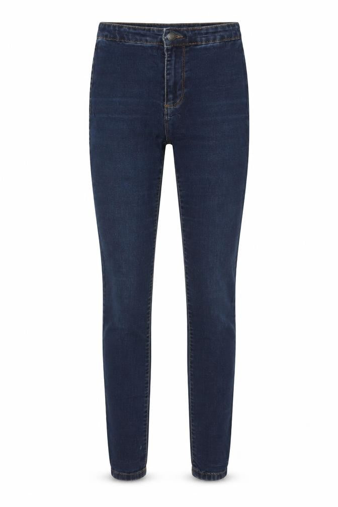 Denim & Co. Womens Blue  Cotton Skinny Jeans Size 6 L30 in Regular Button