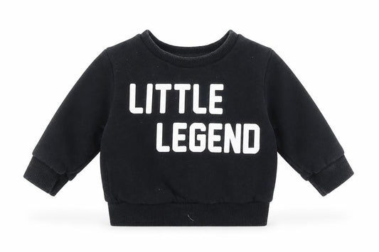 Front view of Next Baby Black Cotton jumper, size 3-6, Months - Little Legend