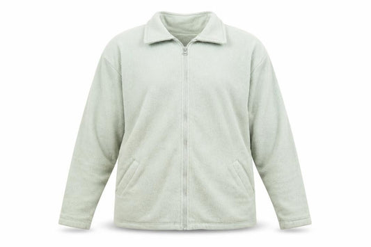 Front view of Active men’s green jacket, size M, zip