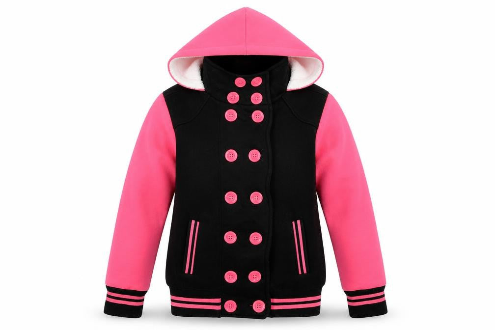 Front view of Campus girls’ black jacket, size M