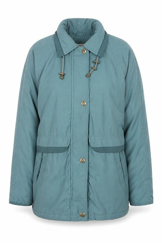 Front view of Compliments women’s green jacket, size UK 14