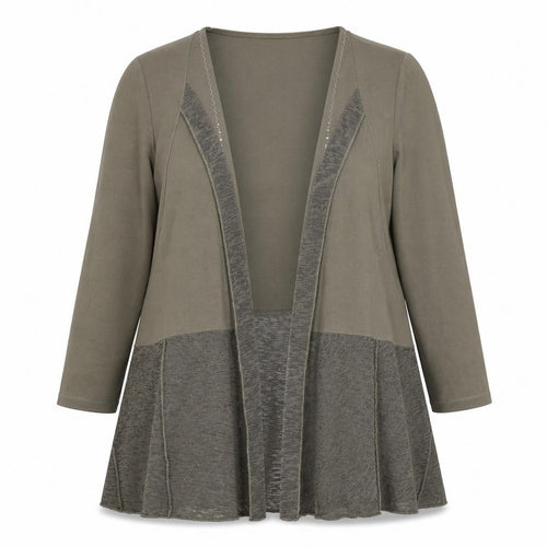 Kalisson Womens Green V-Neck  Polyester Cardigan Jumper Size XL