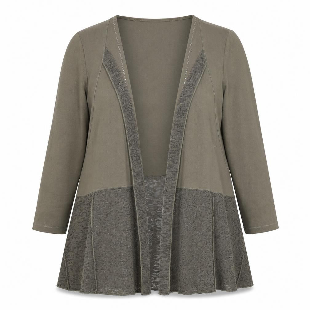 Kalisson Womens Green V-Neck  Polyester Cardigan Jumper Size XL