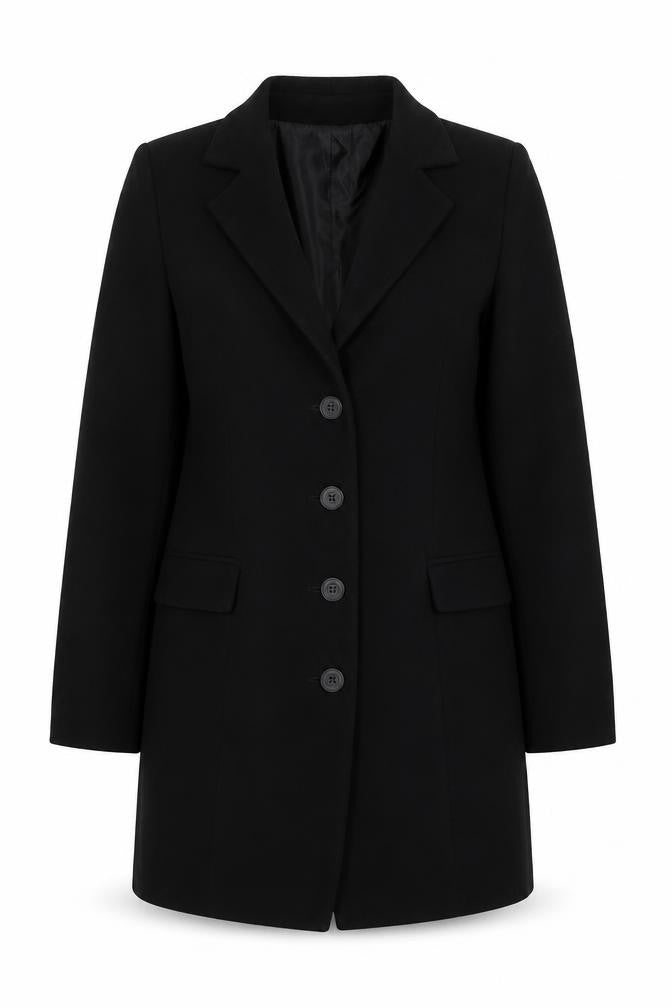 Front view of Venison women’s black jacket, size M