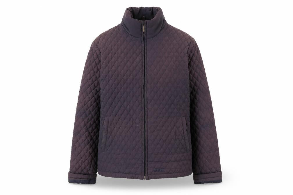 Front view of Oxford Blue women’s blue jacket, size M, zip