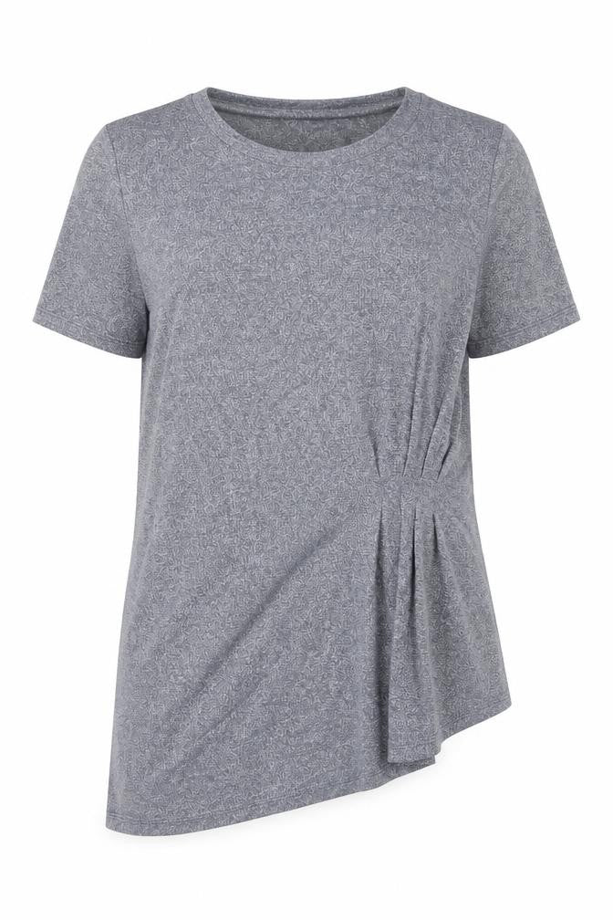 Front view of Next women’s blue round neck viscose jumper, size UK 10