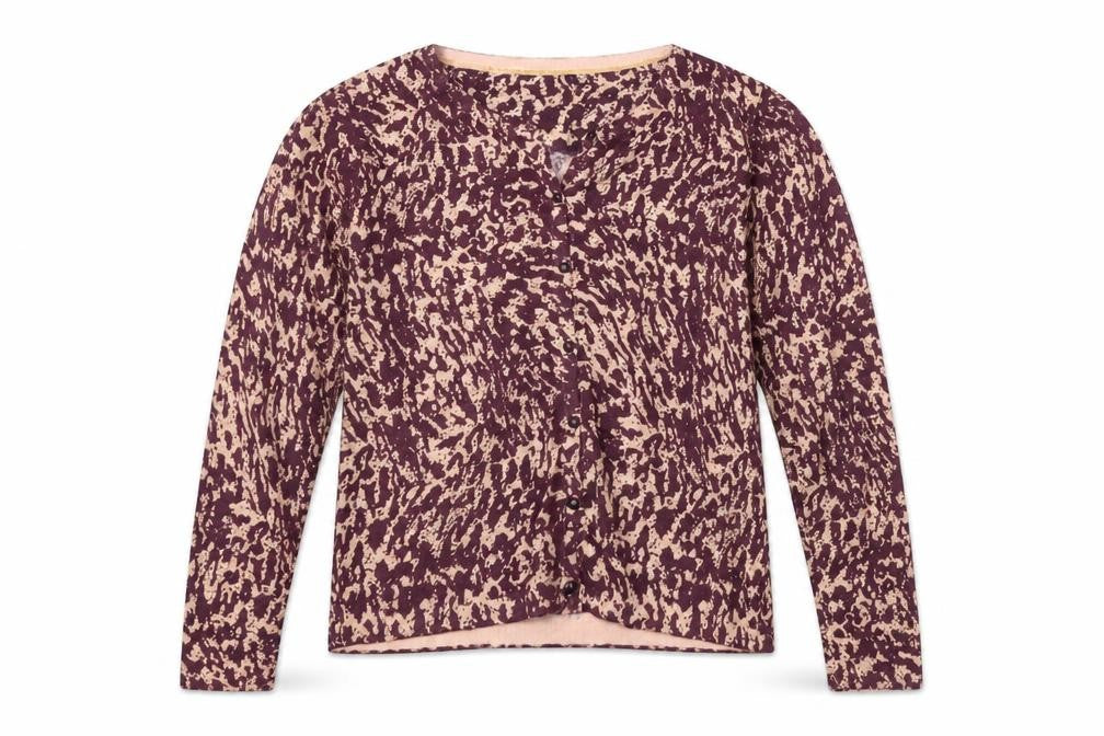 NEXT Womens Purple Round Neck  Cotton Cardigan Jumper Size 12