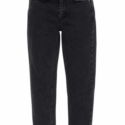 Denim & Co. Womens Black  Cotton Straight Jeans Size 4 L29 in Regular Zip
