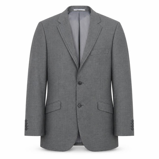 Front view of George men’s grey polyester jacket suit jacket, size 38