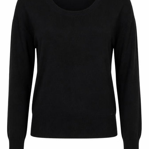 Piaza Italia Womens Black Round Neck  Acrylic Pullover Jumper Size M