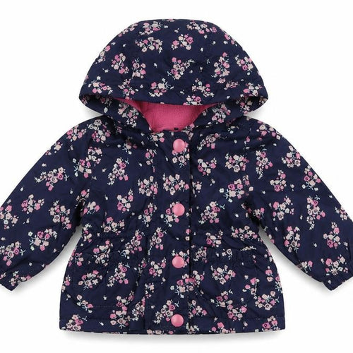 Earlydays Girls Blue Floral  Jacket  Size 0-3 Months