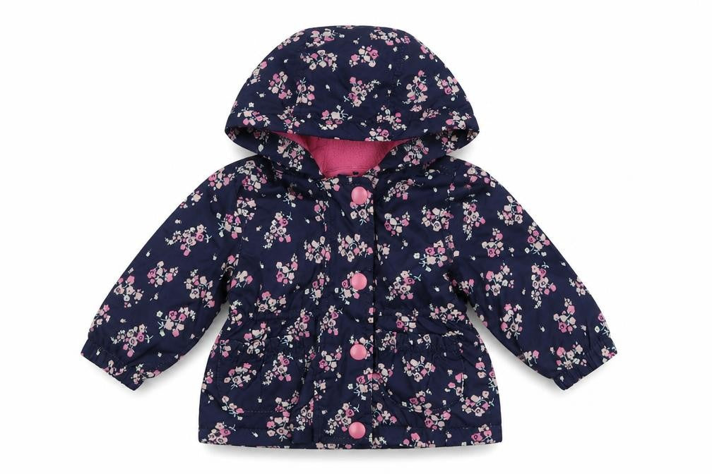 Earlydays Girls Blue Floral  Jacket  Size 0-3 Months