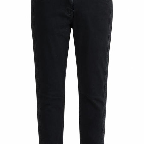 George Womens Black  Cotton Straight Jeans Size 10 L27 in Regular Zip