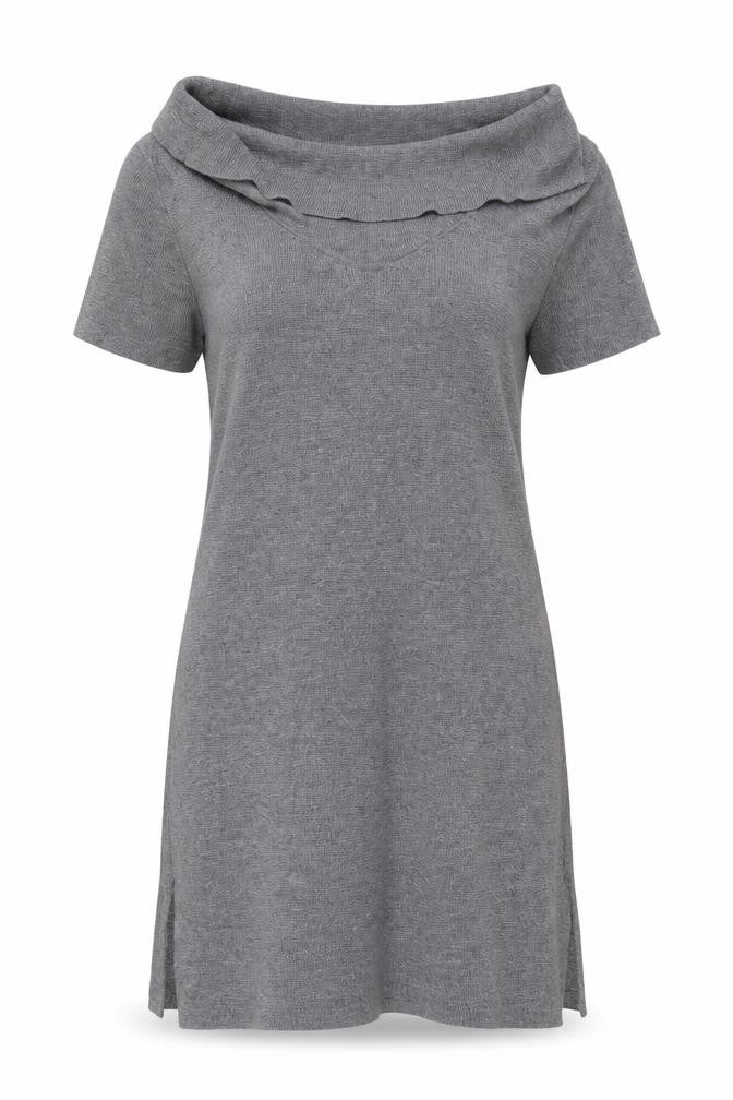 Coldwater Creek Womens Grey  Nylon Jumper Dress  Size XS  Boat Neck