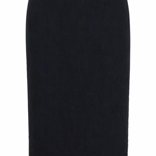 CARACTERE Womens Blue  Viscose Straight & Pencil Skirt Size 10   Zip