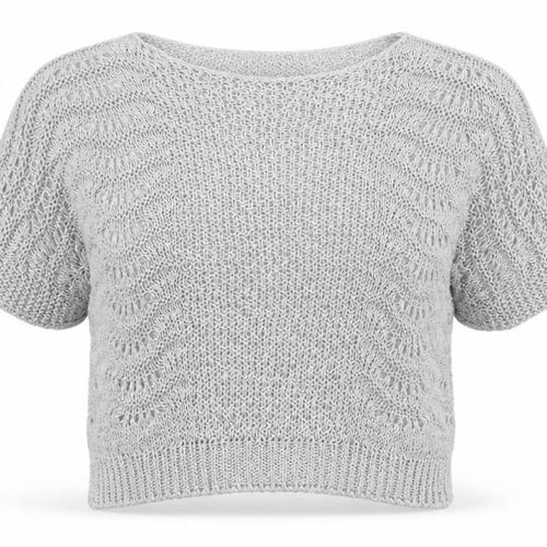 Nada Del Riccio Womens Grey Boat Neck  Acrylic Pullover Jumper Size XL