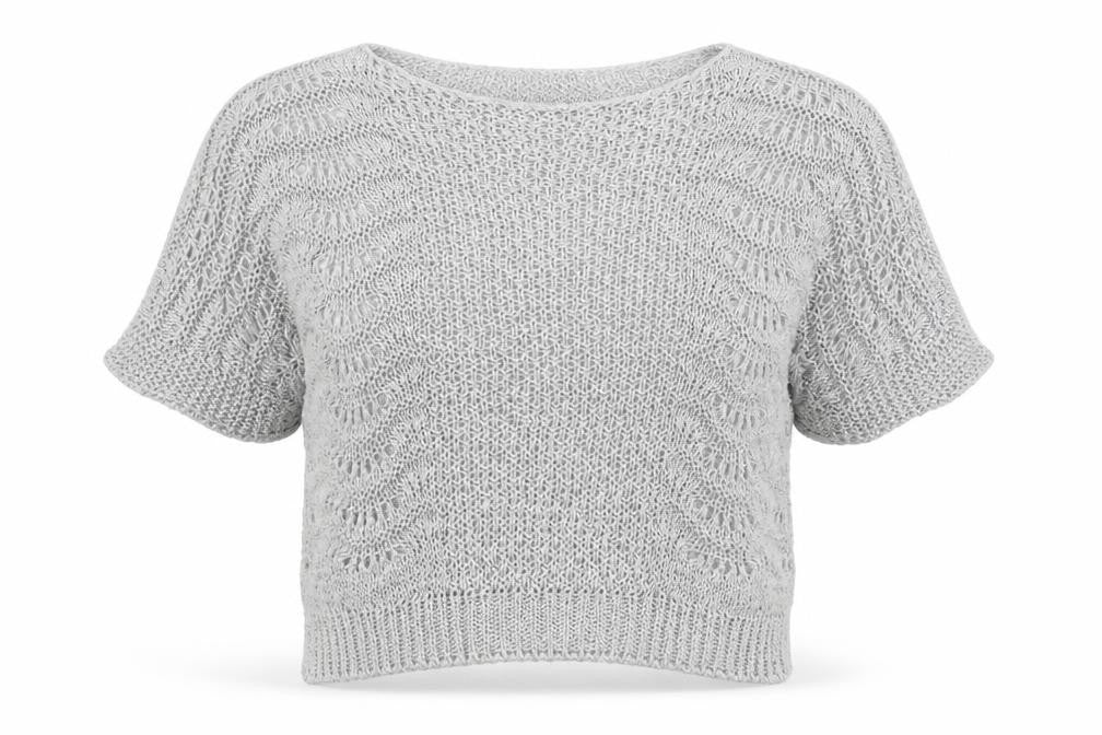 Nada Del Riccio Womens Grey Boat Neck  Acrylic Pullover Jumper Size XL