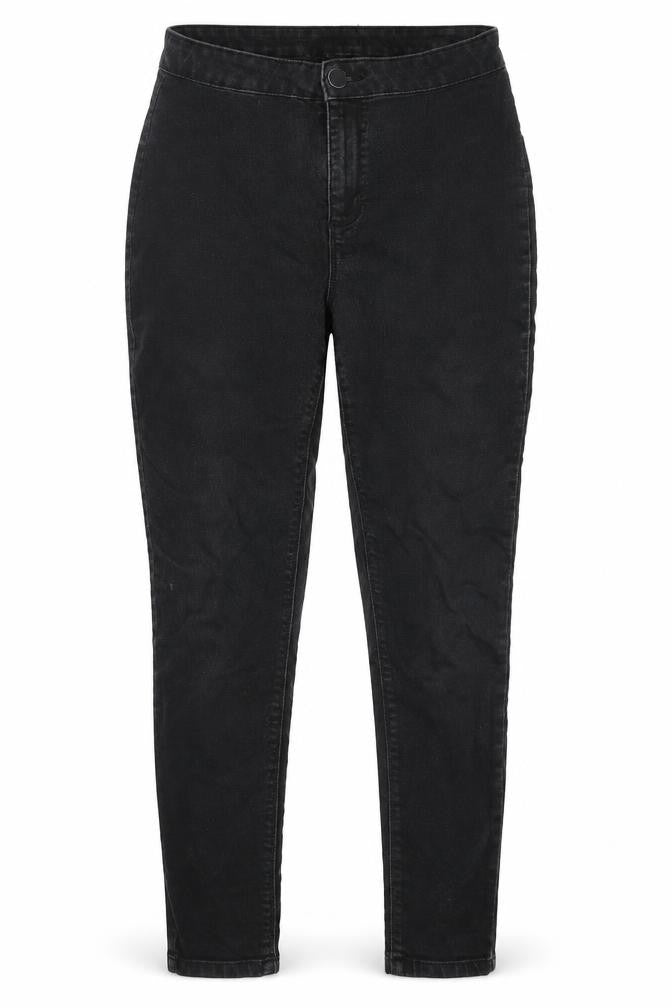 Dorothy Perkins Womens Black  Cotton Skinny Jeans Size 12 L27 in Slim Zip