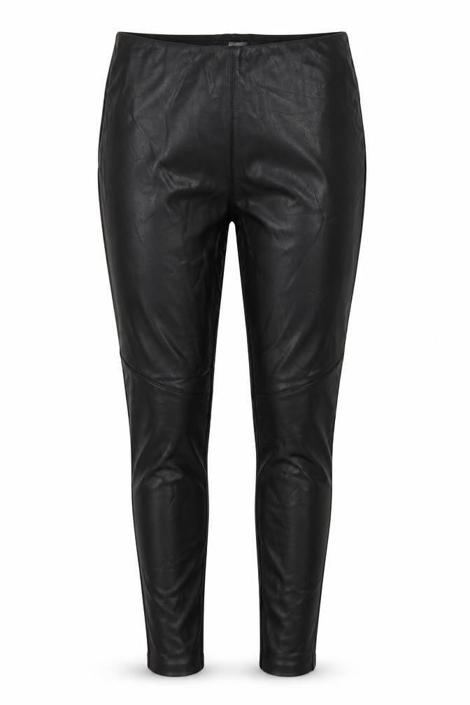 Front view of Pimkle women’s black polyester jegging jeans, size M, 28-inch leg regular