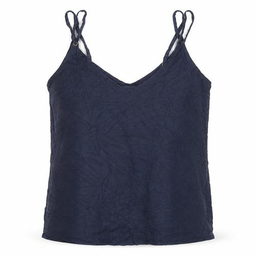Mango Womens Blue  Polyester Camisole Tank Size M V-Neck