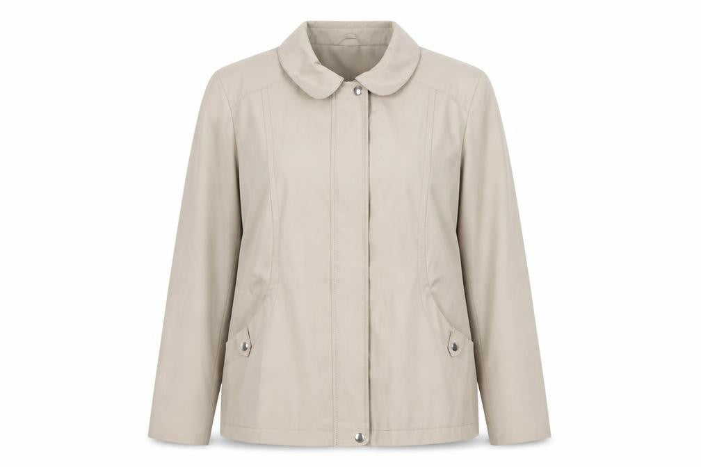Front view of Bonmarché women’s grey jacket coat, size M