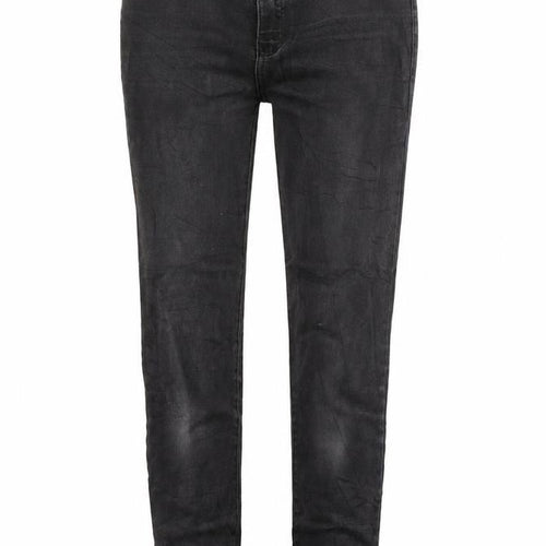 Pull&Bear Womens Black  Cotton Skinny Jeans Size 26 L26 in Regular Button