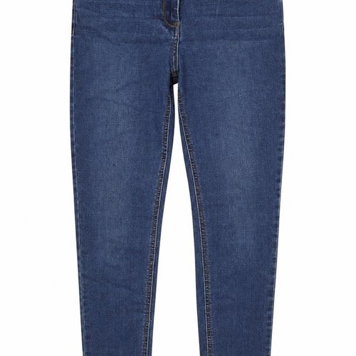 Denim Womens Blue  Cotton Skinny Jeans Size 10 L31 in Regular Button