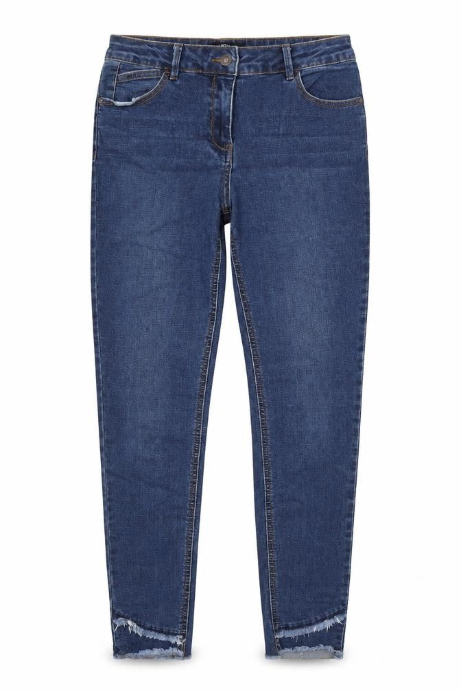 Denim Womens Blue  Cotton Skinny Jeans Size 10 L31 in Regular Button