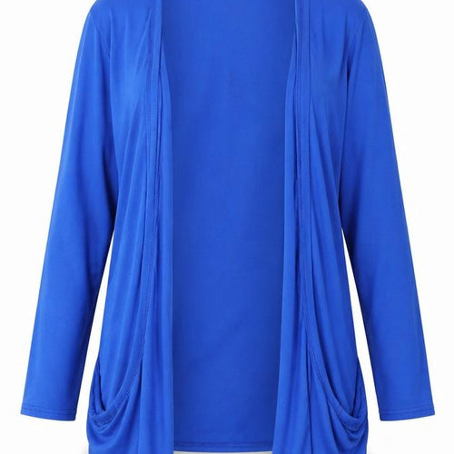 CHE Paris Womens Blue V-Neck  Viscose Cardigan Jumper Size M