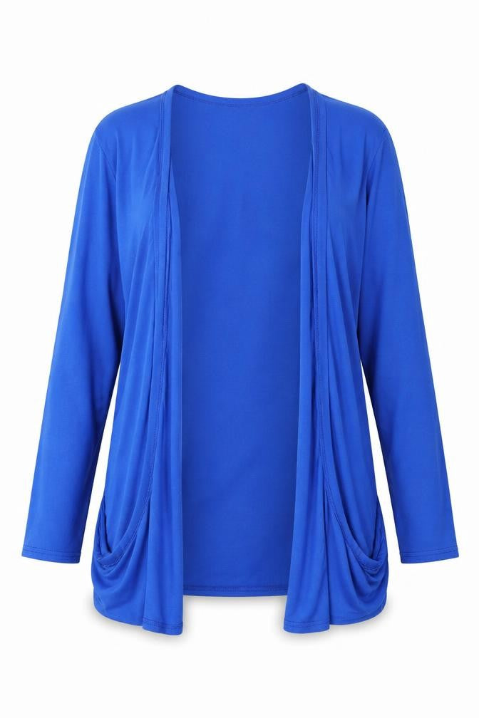 CHE Paris Womens Blue V-Neck  Viscose Cardigan Jumper Size M