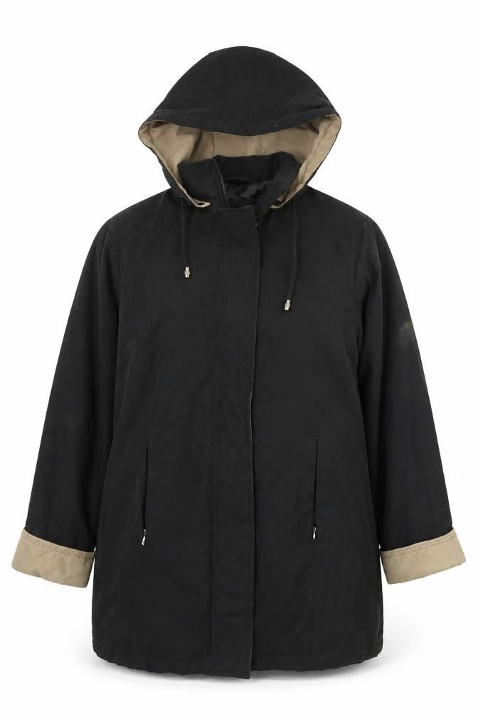 Front view of BHS women’s black jacket, size L