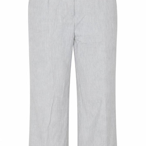 Fashion Extra Womens Grey  Polyester Trousers  Size 14 L28 in Regular Hook & Eye