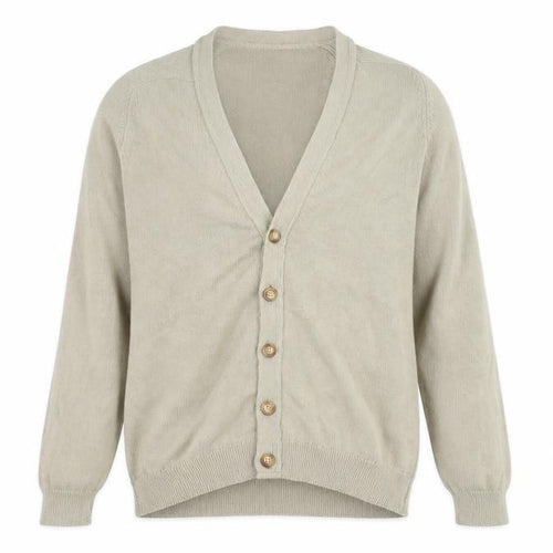 Campsite OF Scotland Womens Brown V-Neck  Polyester Cardigan Jumper Size S