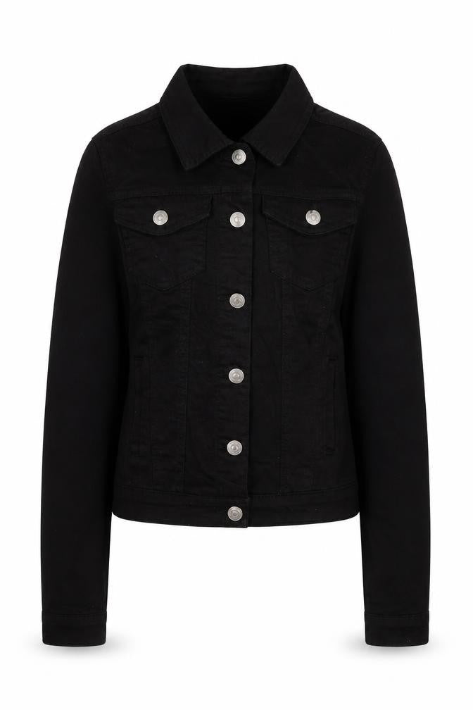 Front view of My Bestiny women’s black jacket, size S