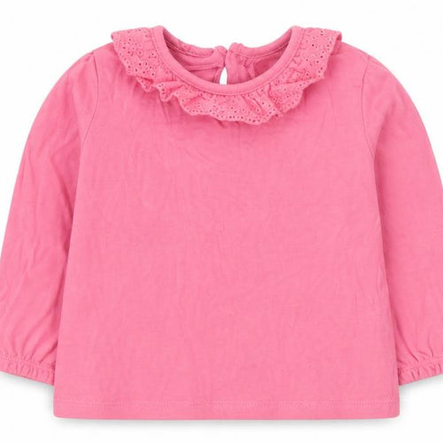 FRED FLO Baby Pink  Cotton Basic T-Shirt Size 9-12 Months Round Neck
