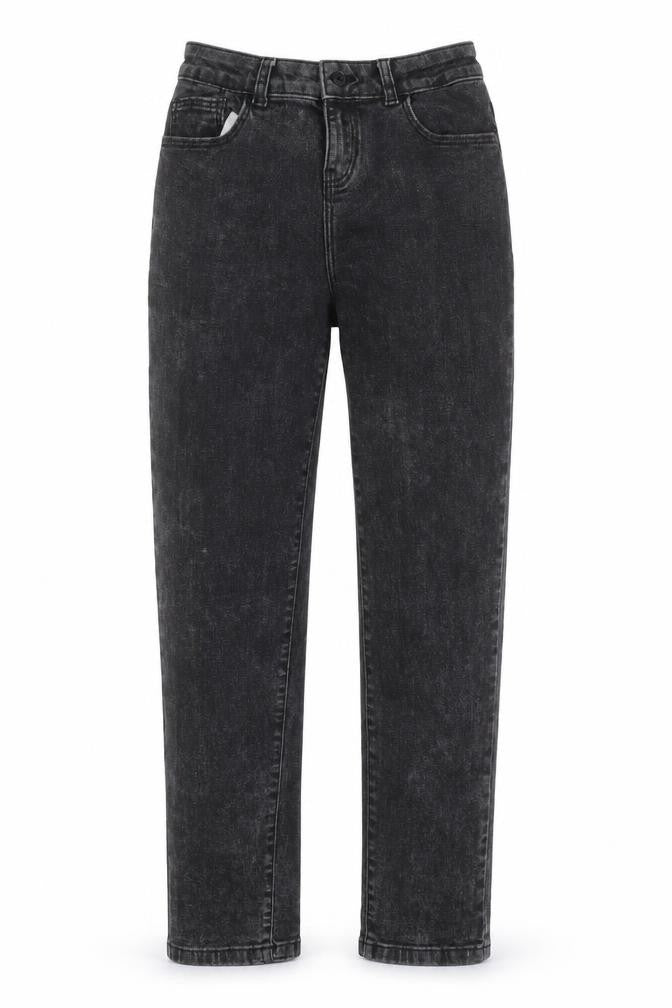 TU Womens Black  Cotton Straight Jeans Size 6 L26 in Regular