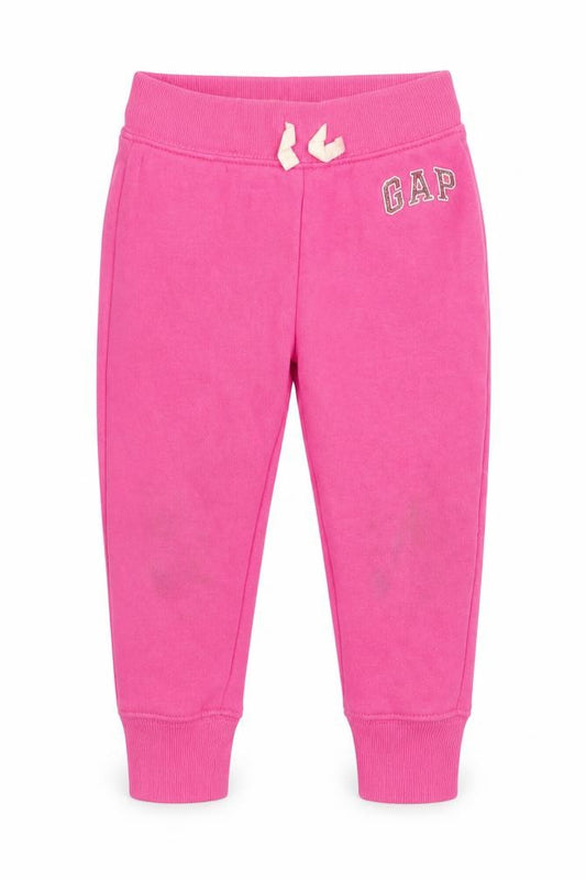 Gap Girls Pink  Cotton Jogger Trousers Size 2 Years  Regular