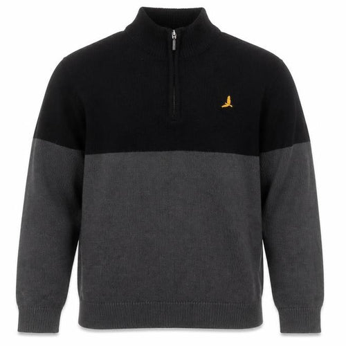 Brave Soul Mens Grey Mock Neck  Acrylic Pullover Jumper Size XL