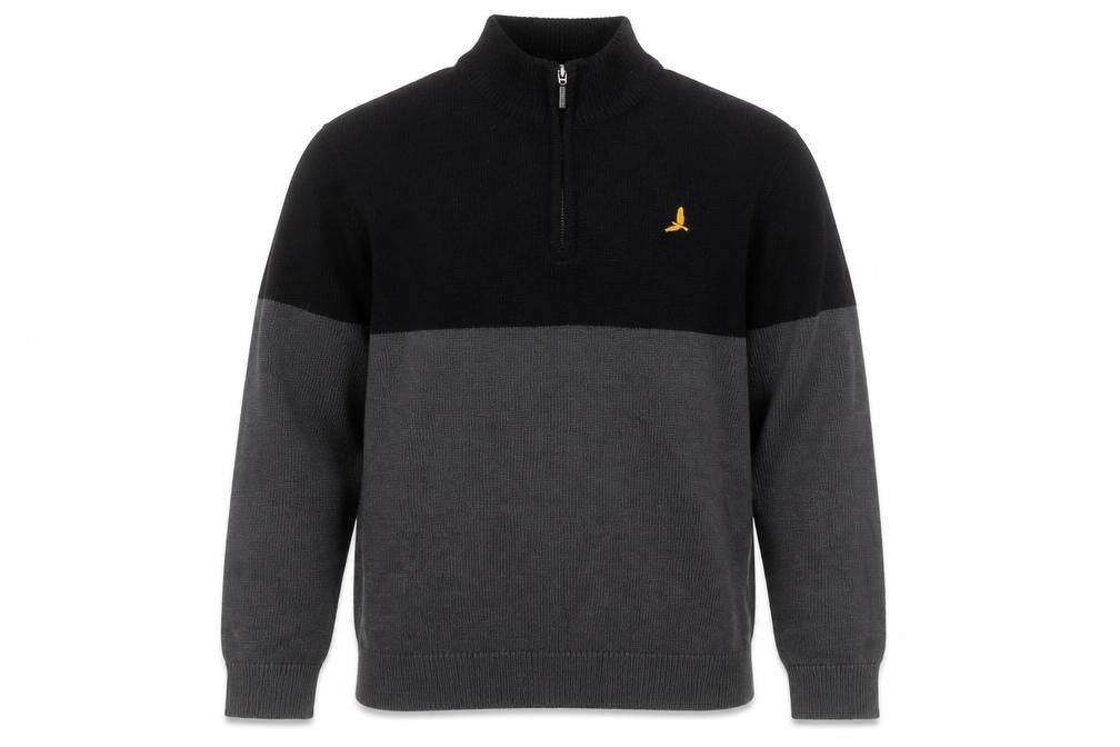 Brave Soul Mens Grey Mock Neck  Acrylic Pullover Jumper Size XL