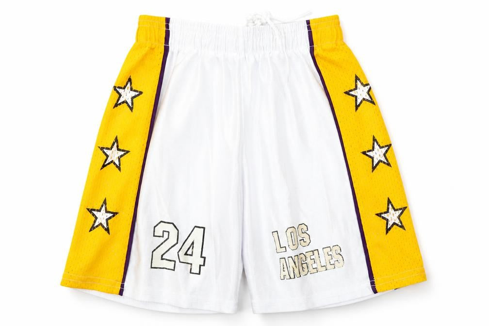 Preworn Boys White  Polyester Cargo Shorts Size 6 Years  Regular Tie - basketball