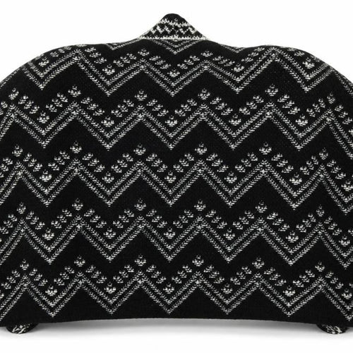 NEST Womens Black V-Neck Geometric Acetate Shrug Jumper Size S