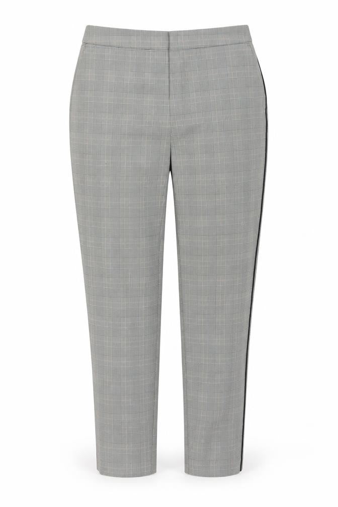 Nutmeg Womens Grey Plaid Polyester Dress Pants Trousers Size 10 L28 in Regular Button