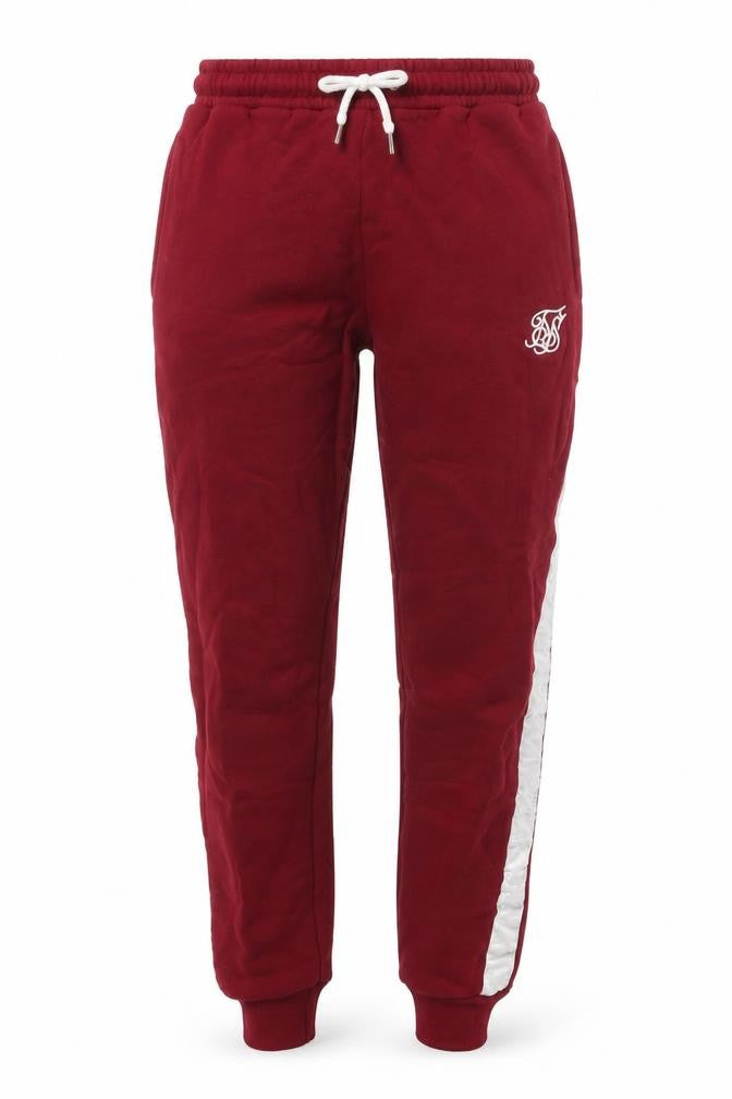 SikSilk Womens Red  Cotton Sweatpants Trousers Size 10 L28 in Regular Drawstring