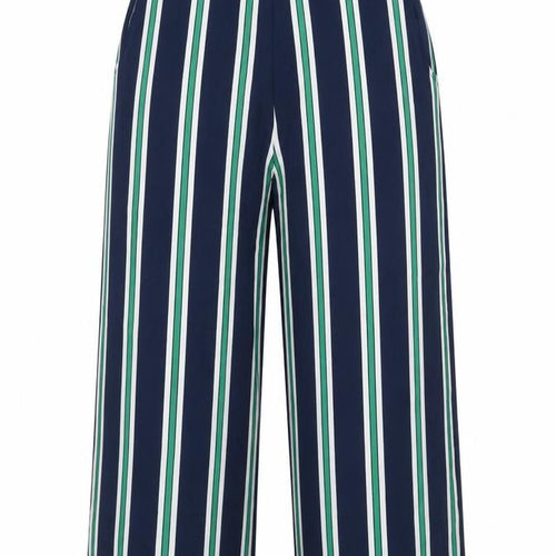 QED London Womens Multicoloured Striped Polyester Capri Trousers Size 10 L20 in Regular