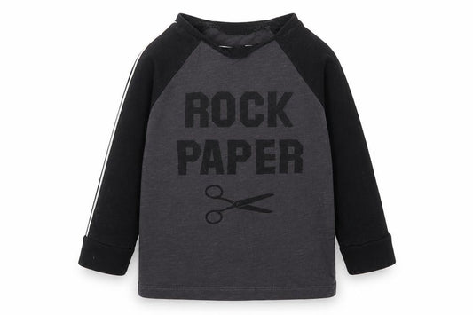 Front view of Mothercare boys’ grey cotton basic casual, size 12-18, months crew neck pullover